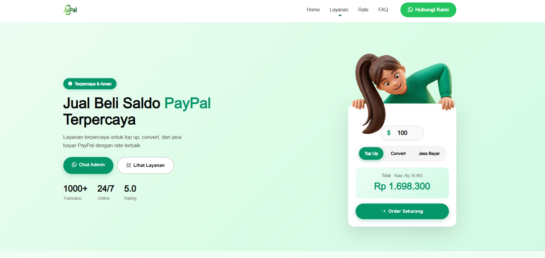 JuPal - Platform Jual Beli Saldo PayPal Terpercaya