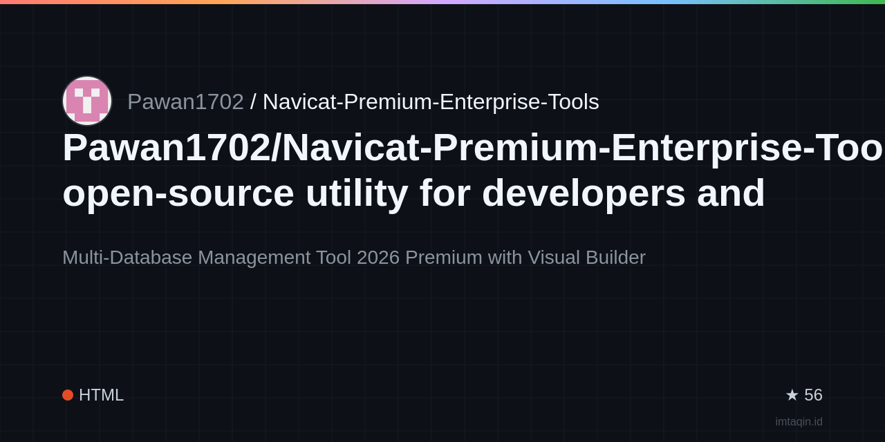 Pawan1702/Navicat-Premium-Enterprise-Tools: open-source utility for developers and tinkerers