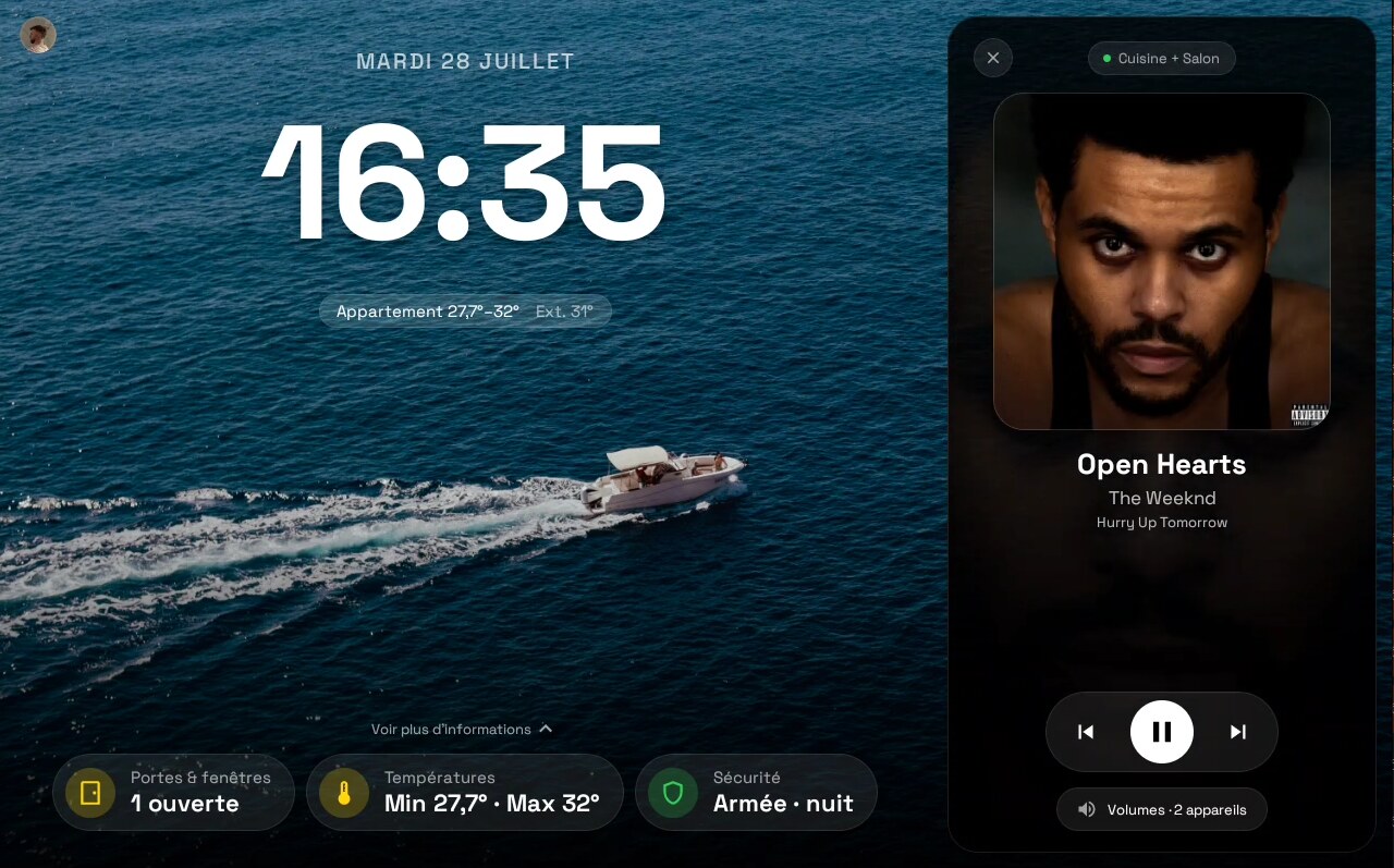 Media player panel