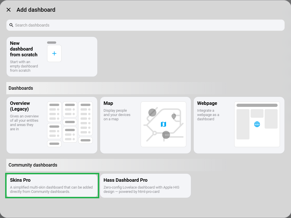 New Dashboard