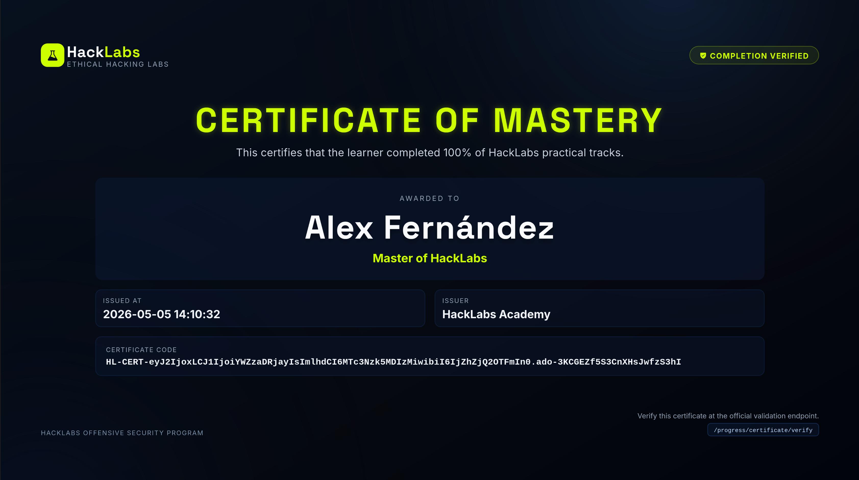 HL-Certificate
