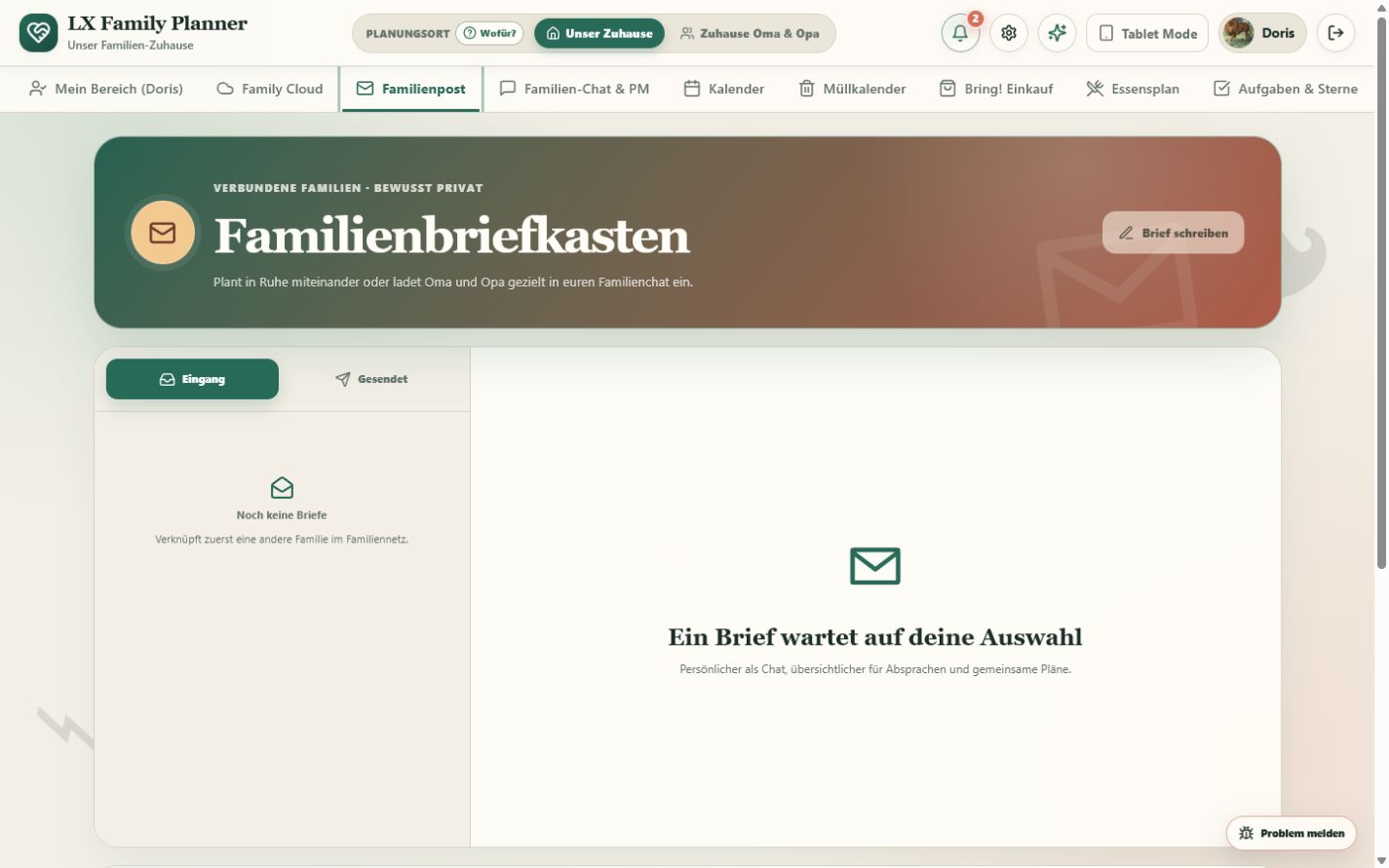 Mailbox for connected families