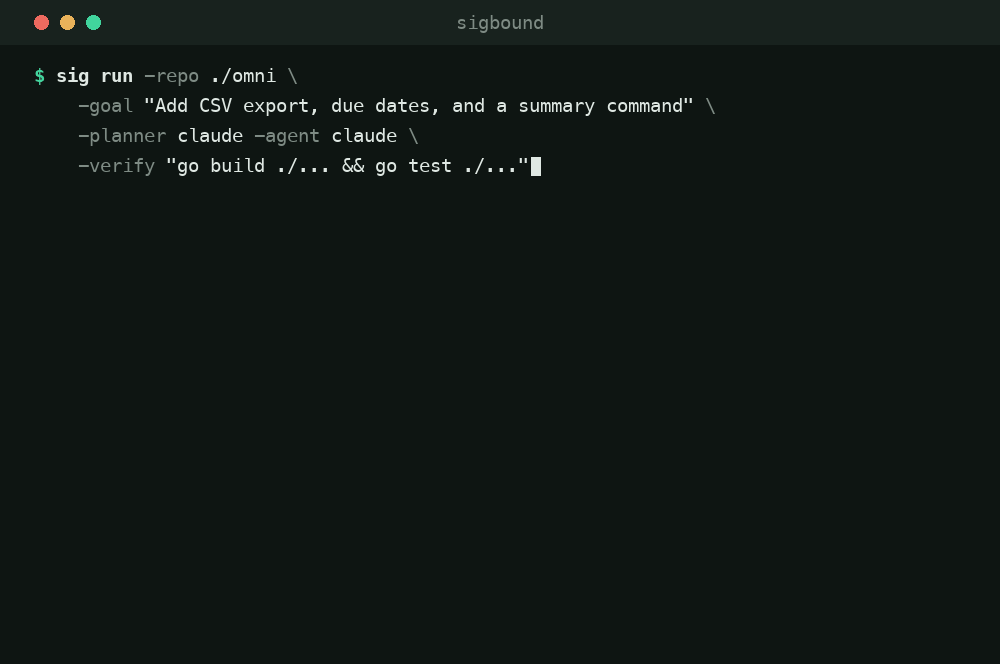 Sigbound demo