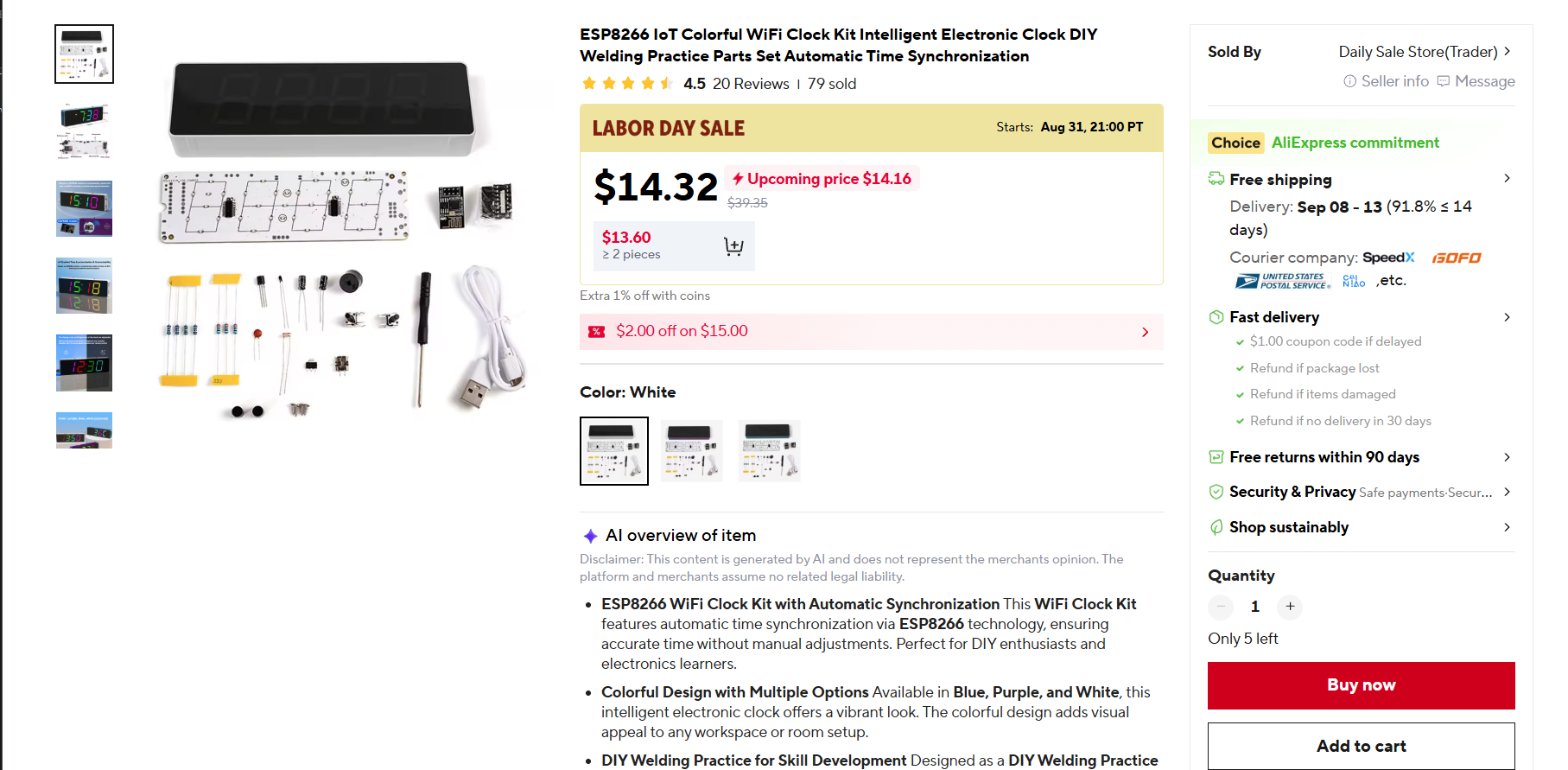 The WiFi kit listing