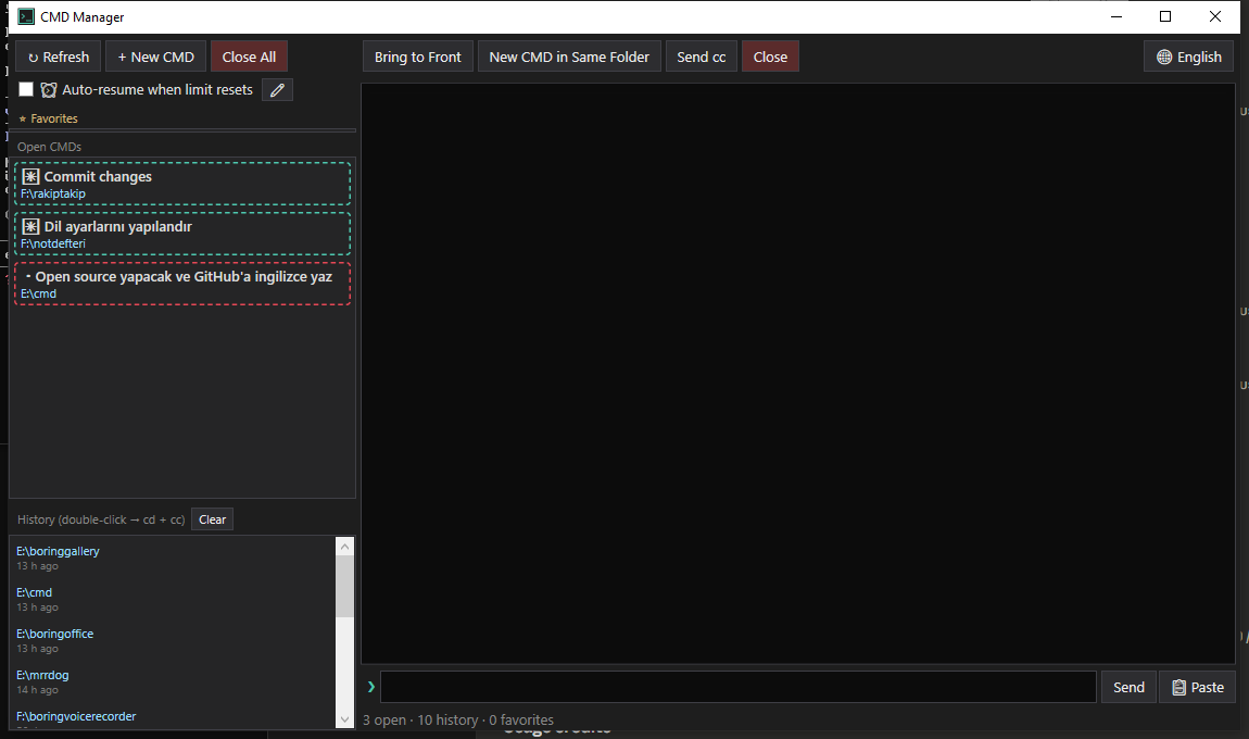 CmdManager screenshot