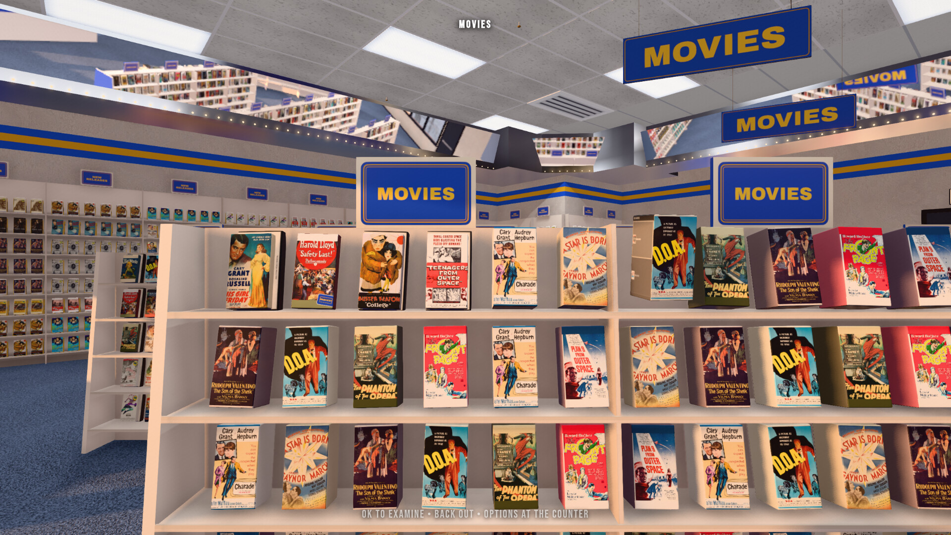 Browsing the Action section