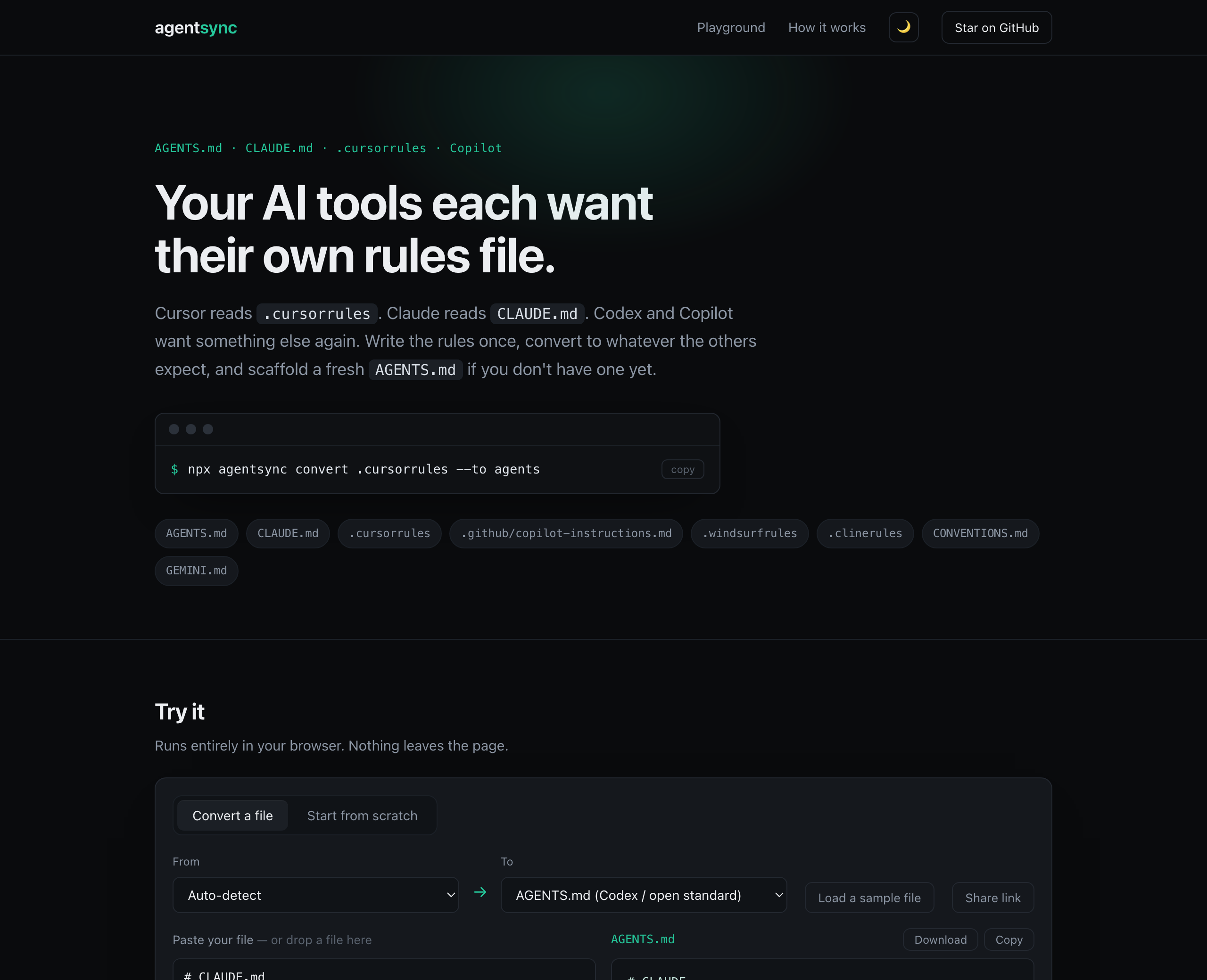 agentsync playground
