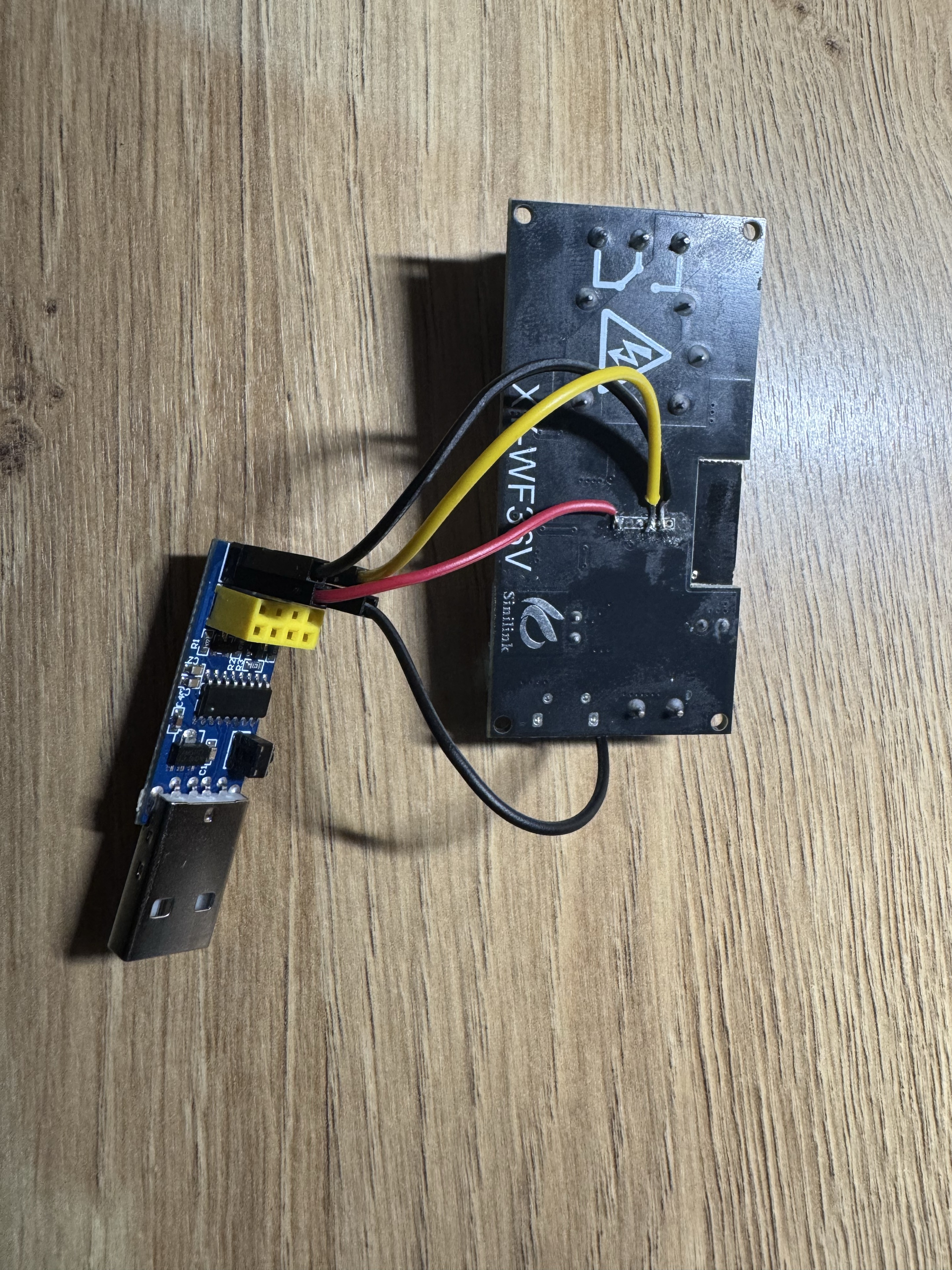 UART connection used for flashing