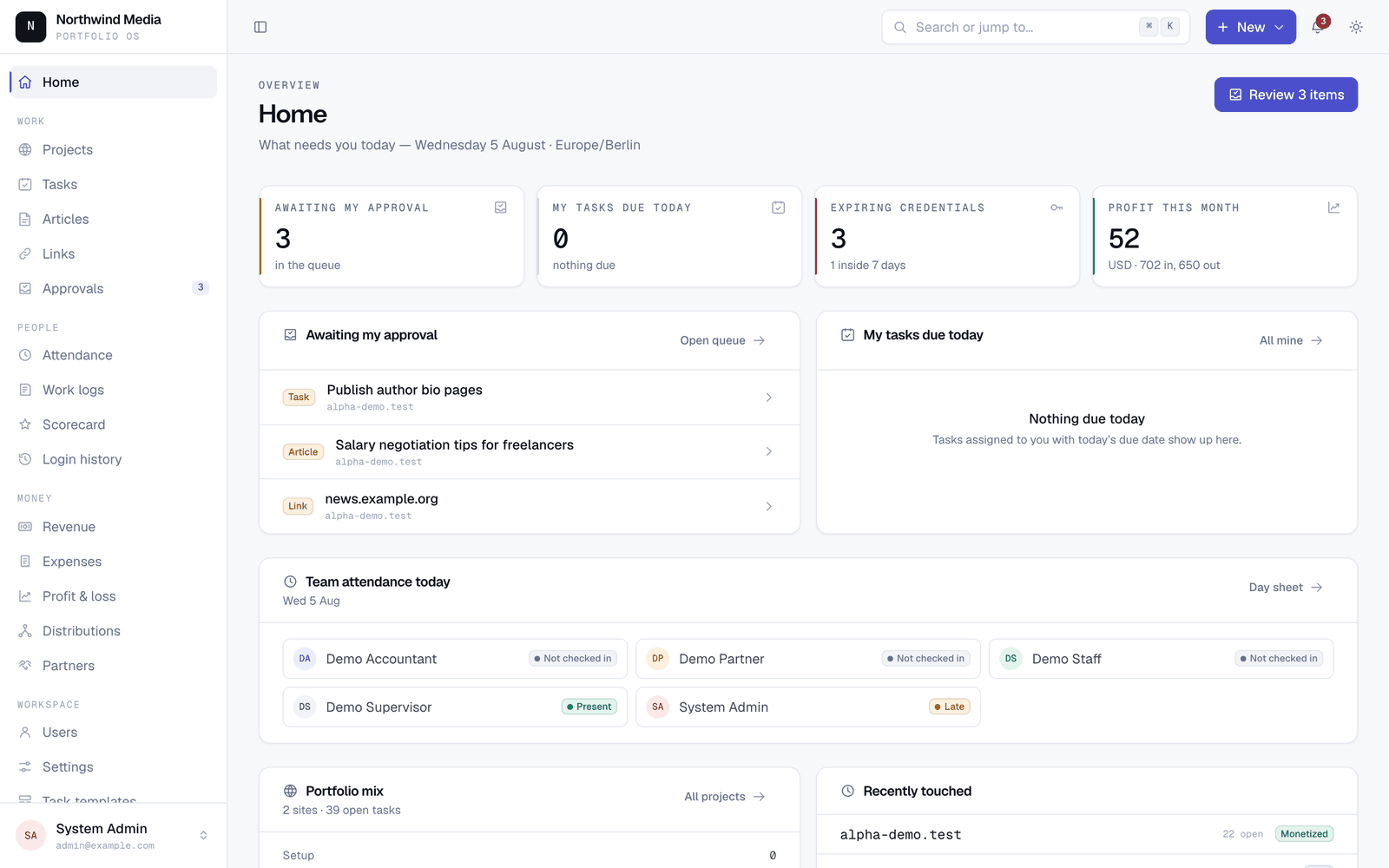 Dashboard