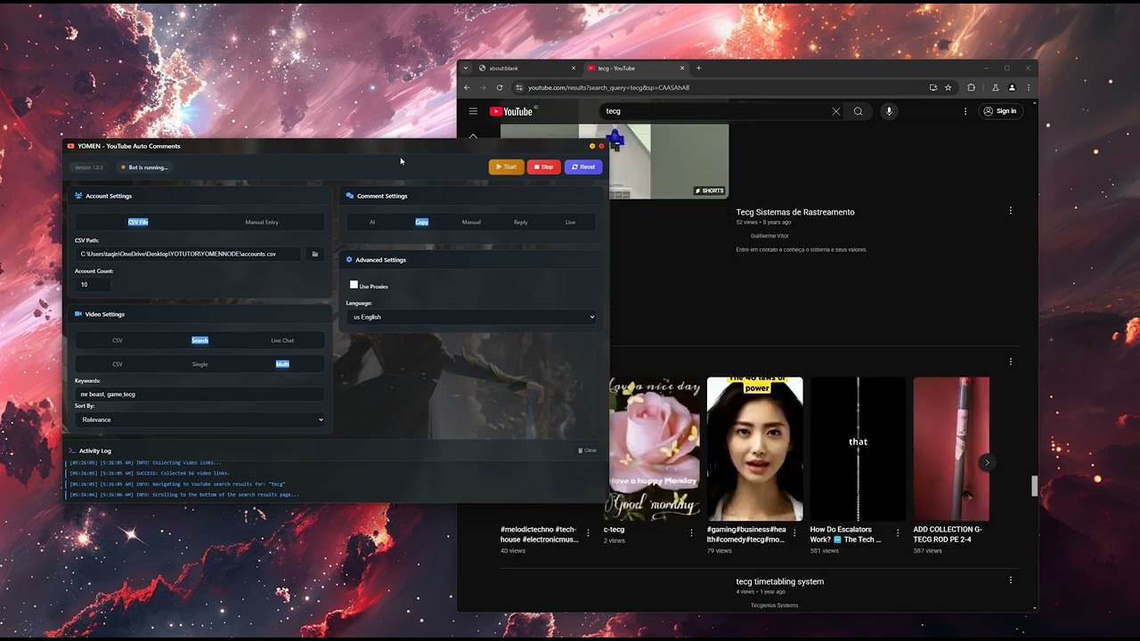 YOMEN - Youtube Bot Auto Comment