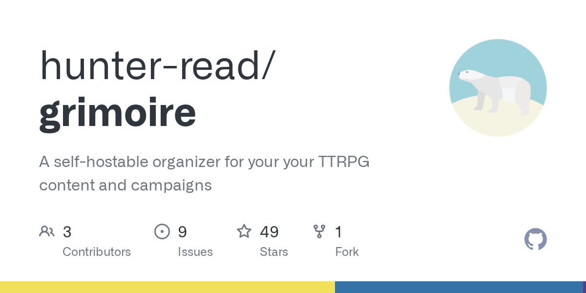 Grimoire: The Self-Hostable TTRPG Organizer Every GM Needs