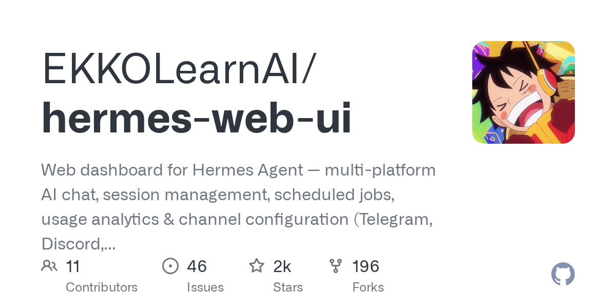 Hermes-web-ui: The Essential Dashboard for Hermes Agent