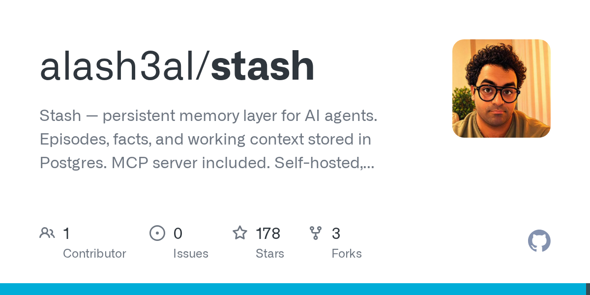 I stopped losing agent memory with Stash’s persistent cache