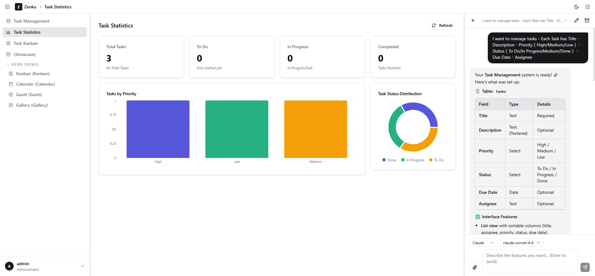 zenku-v2: AI-first No-Code engine for building production-ready data apps via co