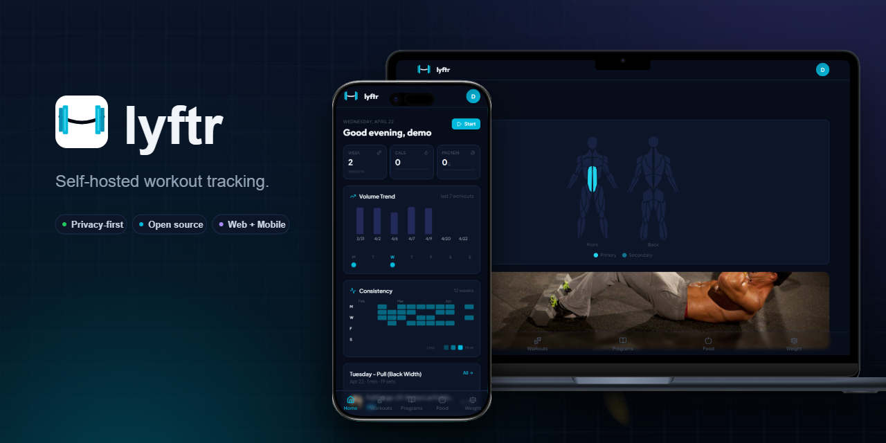 lyftr: Self-hosted fitness tracker