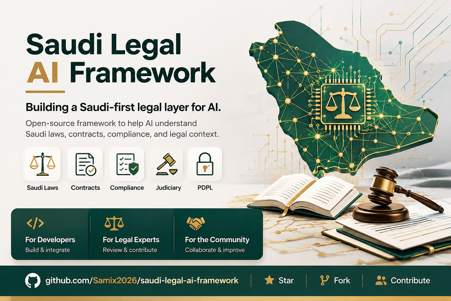 saudi-legal-ai-framework brings automation features to open-source workflows