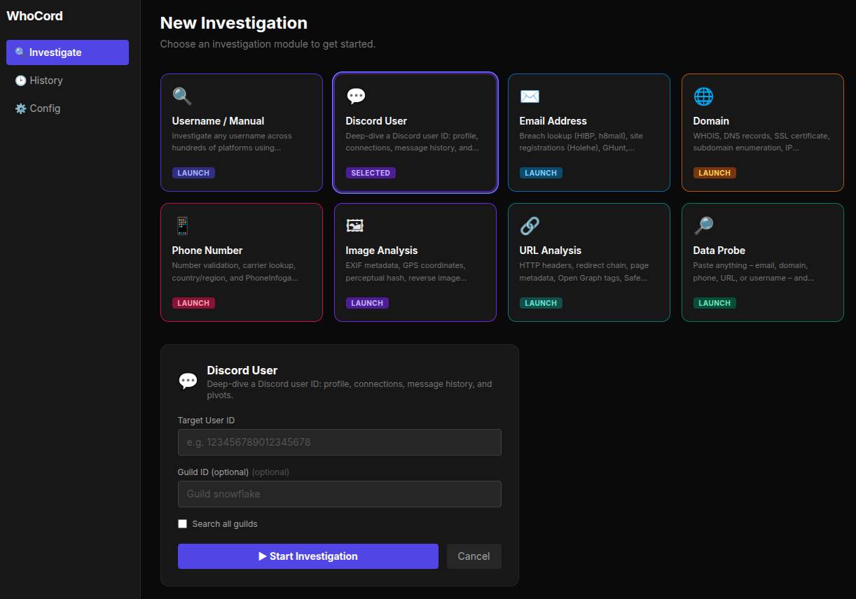 Siv-nick/WhoCord: **Turn any username, email, domain, phone number, image, URL, or probe string