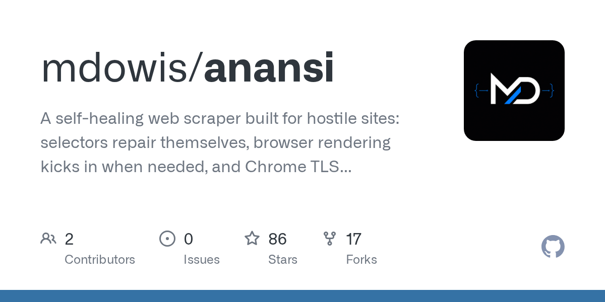 mdowis/anansi: > *The spider that learns.*