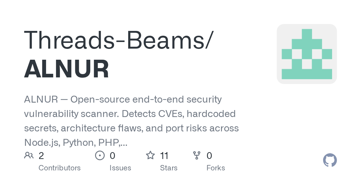 Threads-Beams/ALNUR: **Open-Source End-to-End Vulnerability Scanner**
