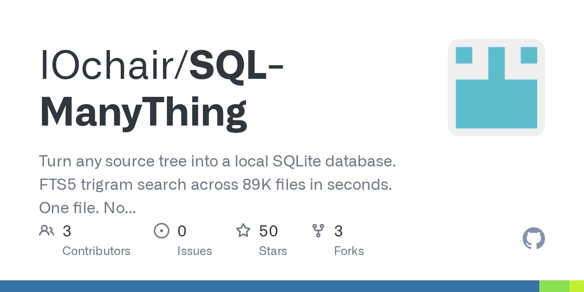 IOchair/SQL-ManyThing: lightweight self-hosted alternative for tinkerers