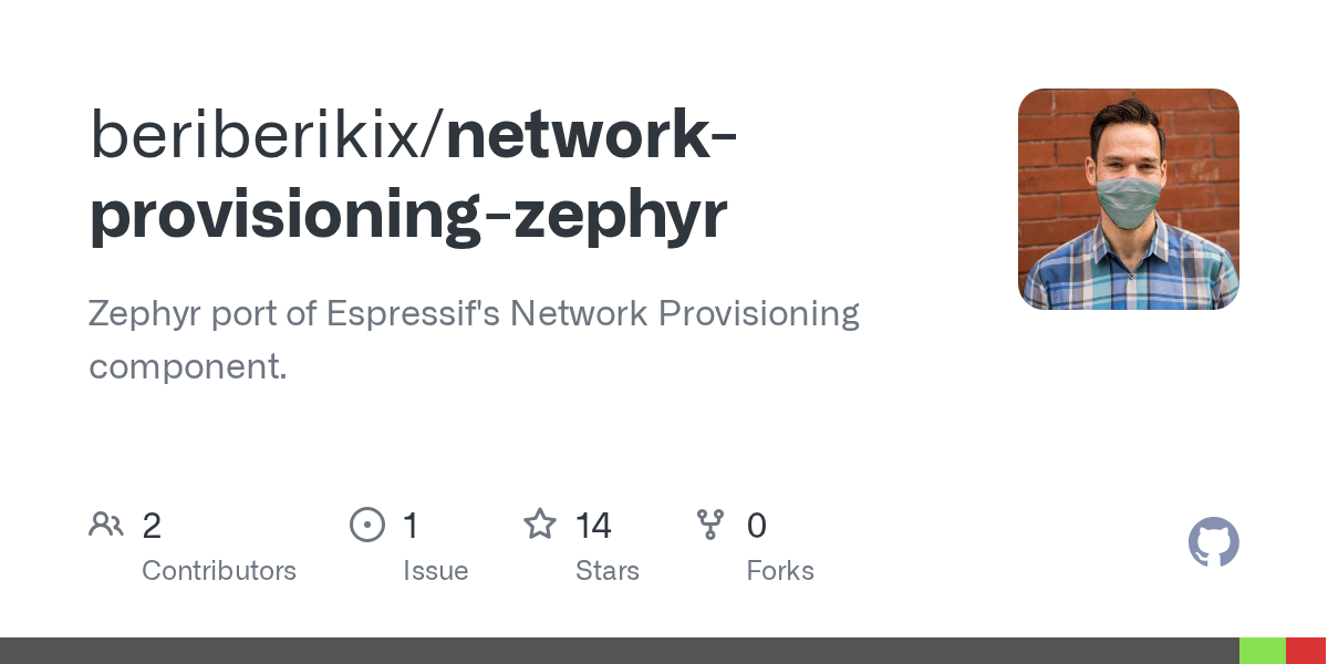 beriberikix/network-provisioning-zephyr: an open-source tool on GitHub for self-hosters