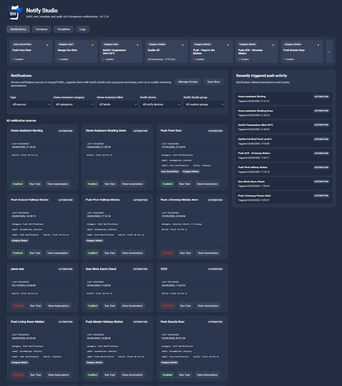 pqpxo/ha-notify-studio: lightweight self-hosted alternative for tinkerers