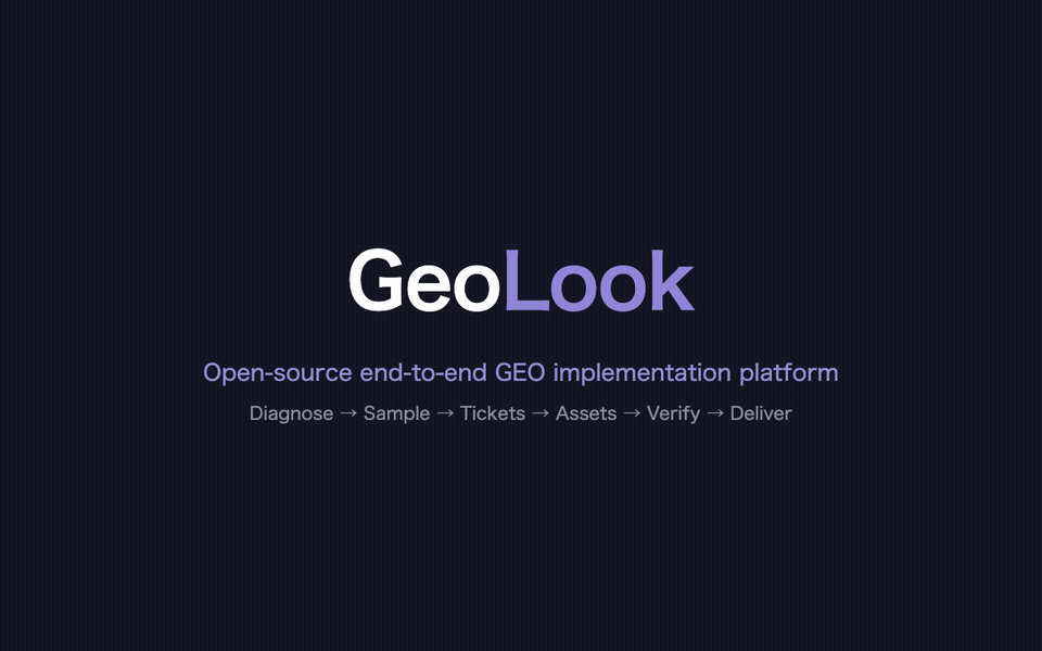 aigclink/geolook: self-hosted tool for developers and homelabbers