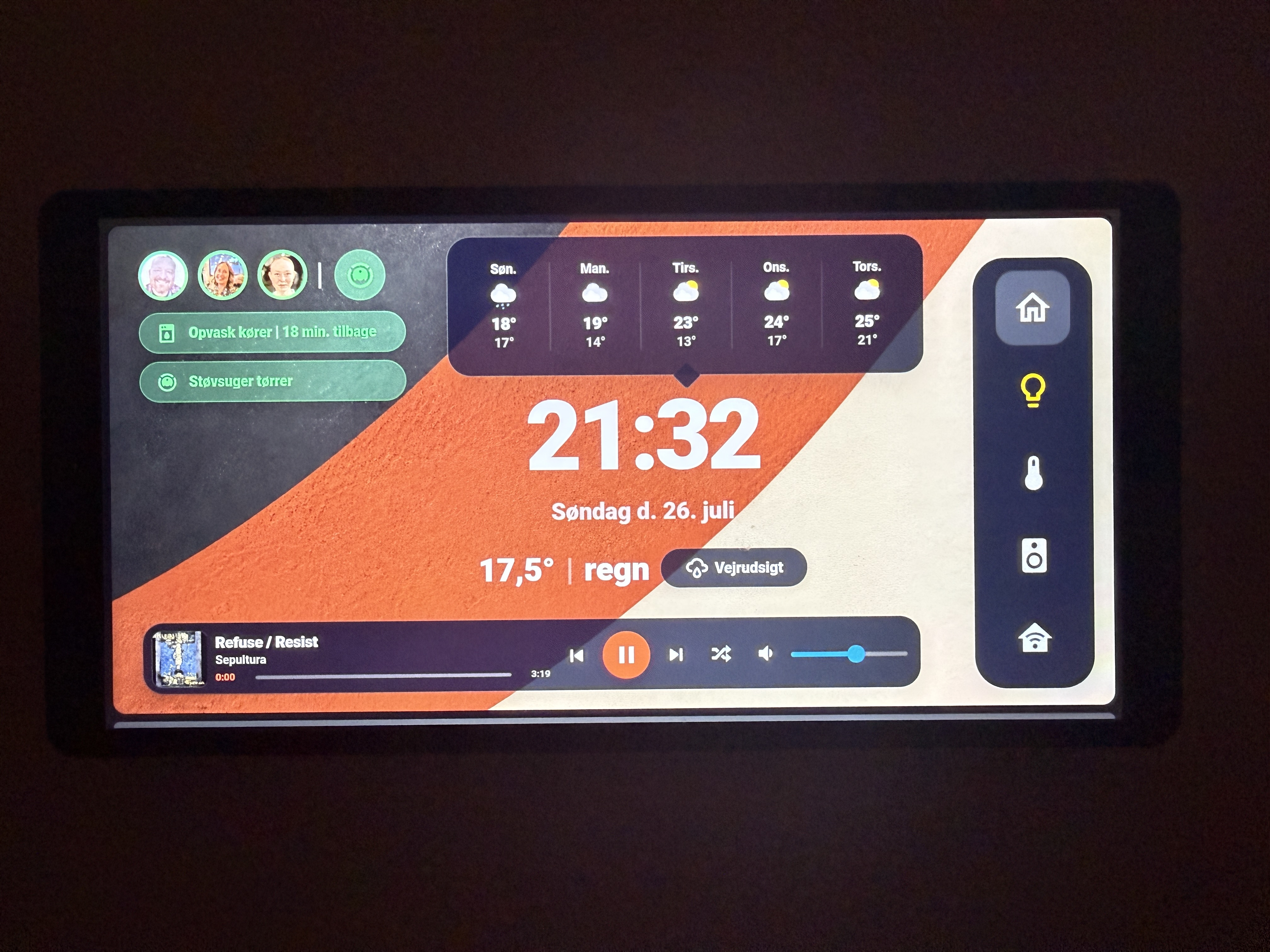 WidowMaker/MiniPanel: home Assistant Dashboard