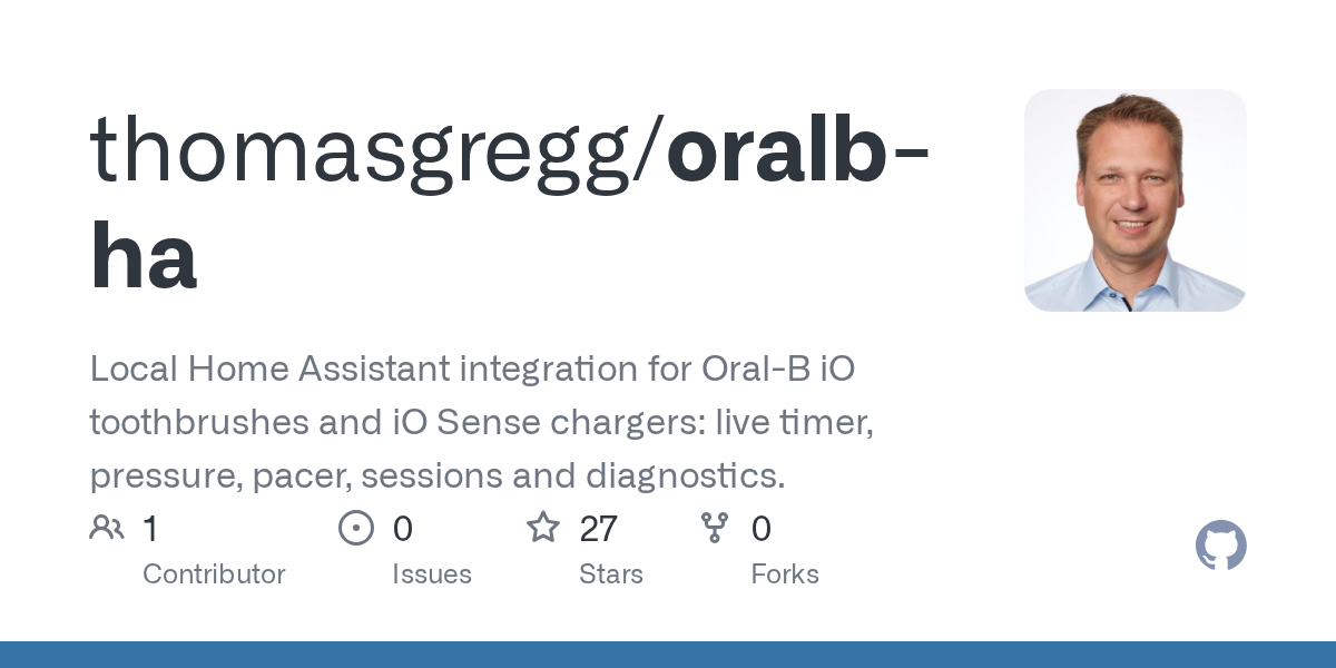thomasgregg/oralb-ha: oral-B Live combines passive Bluetooth updates, a direct toothbrush
