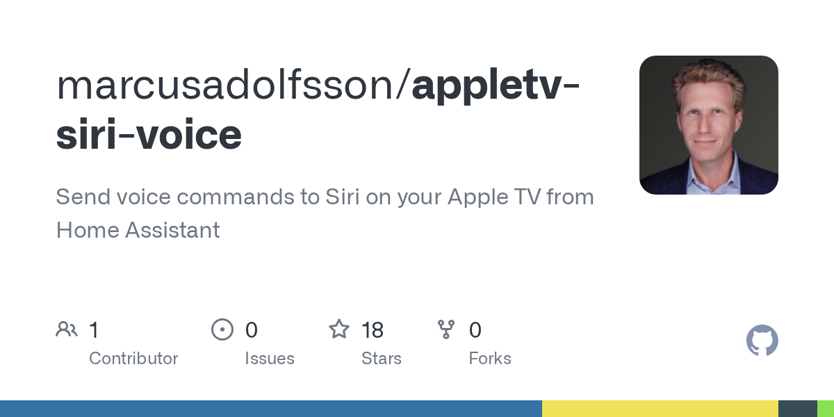 marcusadolfsson/appletv-siri-voice: apple TV Siri Voice for Home Assistant