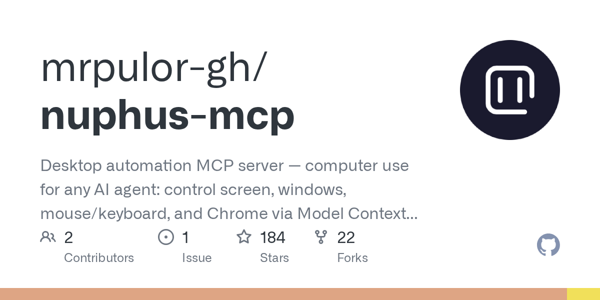 mrpulor-gh/nuphus-mcp: open-source project for self-hosters