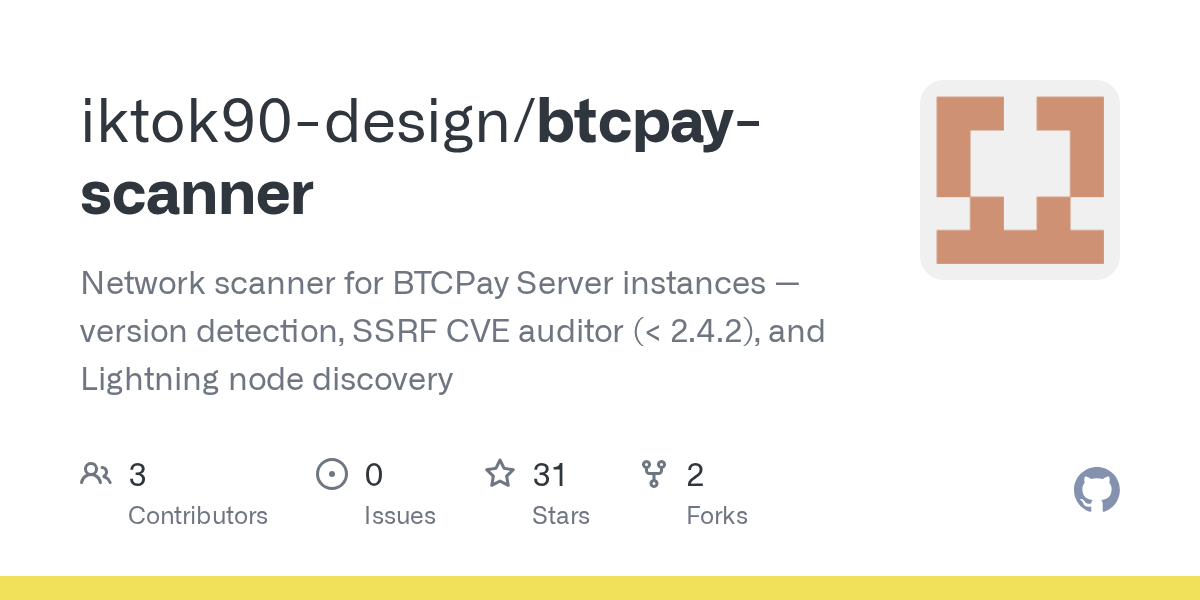 iktok90-design/btcpay-scanner: bTCPay Server Scanner
