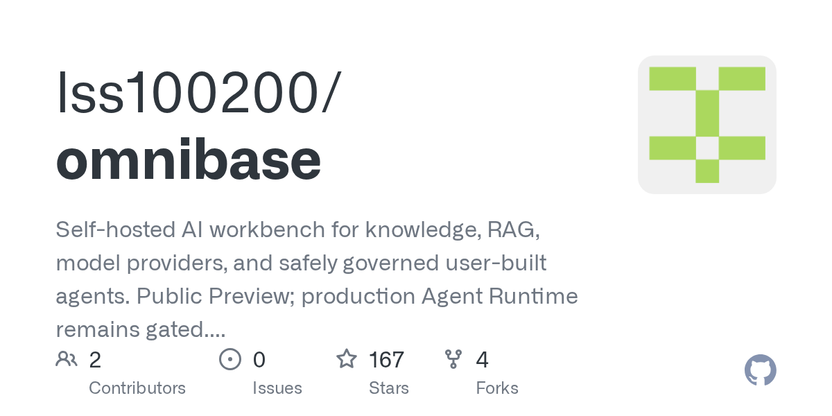 lss100200/omnibase: an open-source tool on GitHub for self-hosters