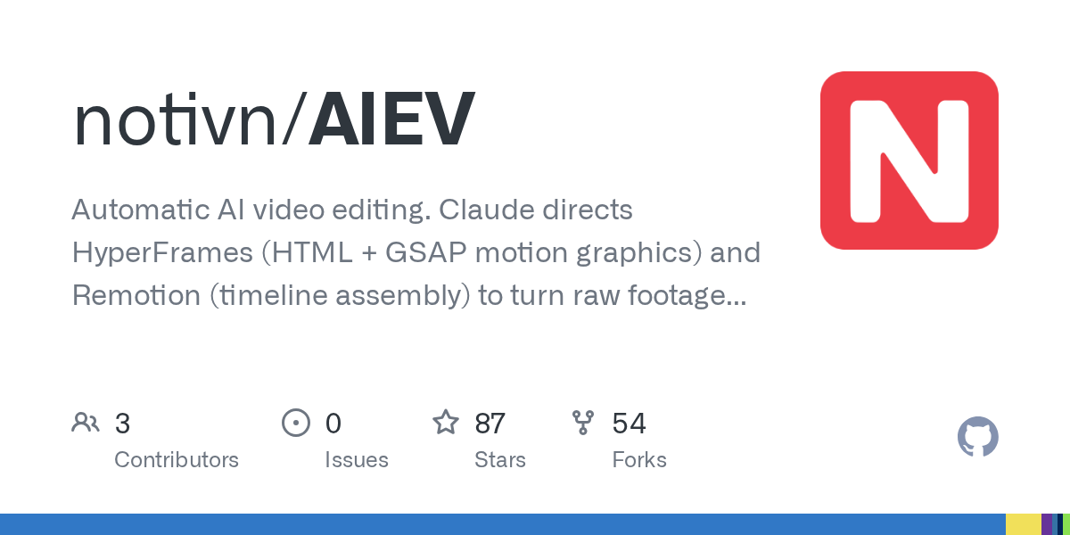 notivn/AIEV: aI Edit Video by noti.vn