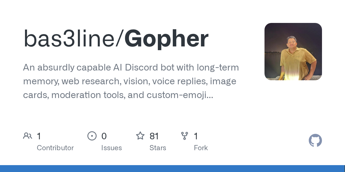 bas3line/Gopher: lightweight self-hosted alternative for tinkerers