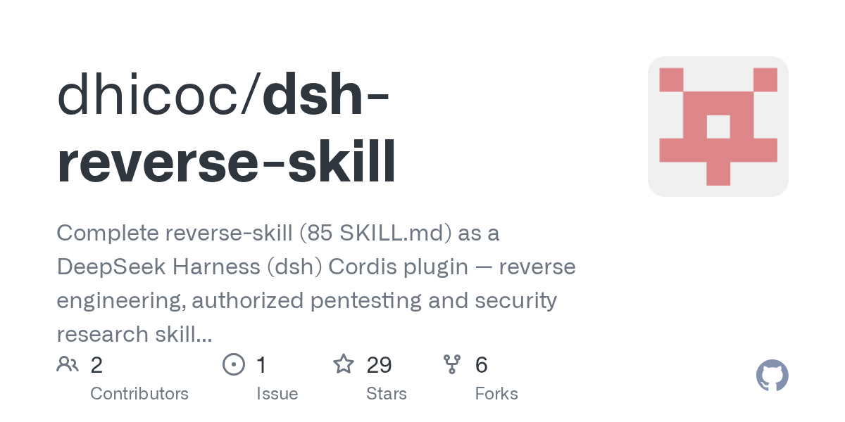 dhicoc/dsh-reverse-skill: an open-source tool on GitHub for self-hosters