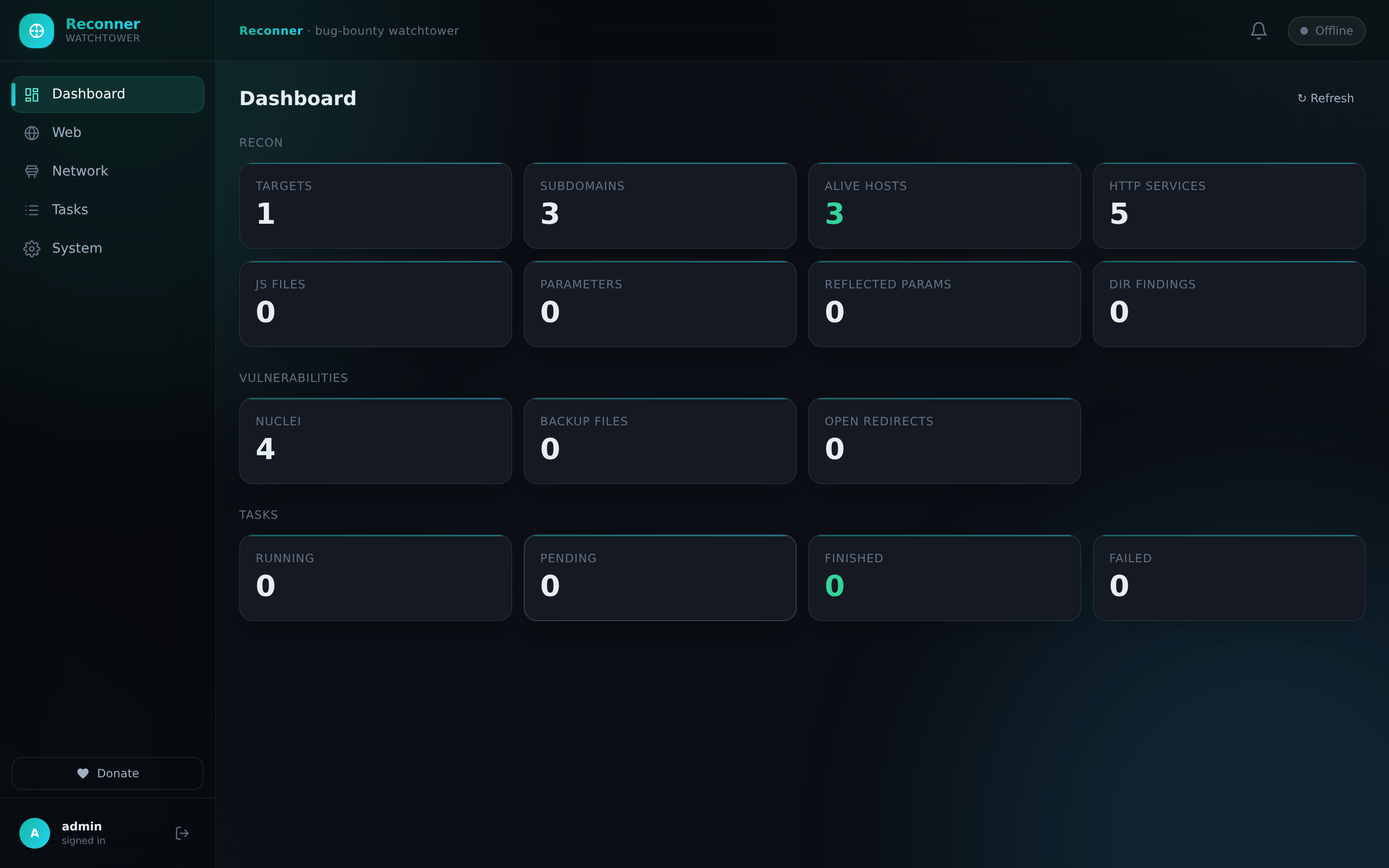 rootdr-backup/Reconner: a) SSH tunnel — nothing exposed publicly (recommended)