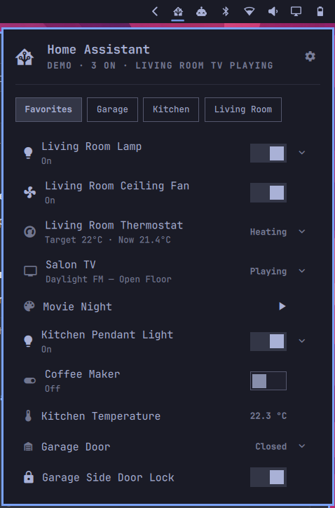 konradk/hass: home Assistant for Omarchy
