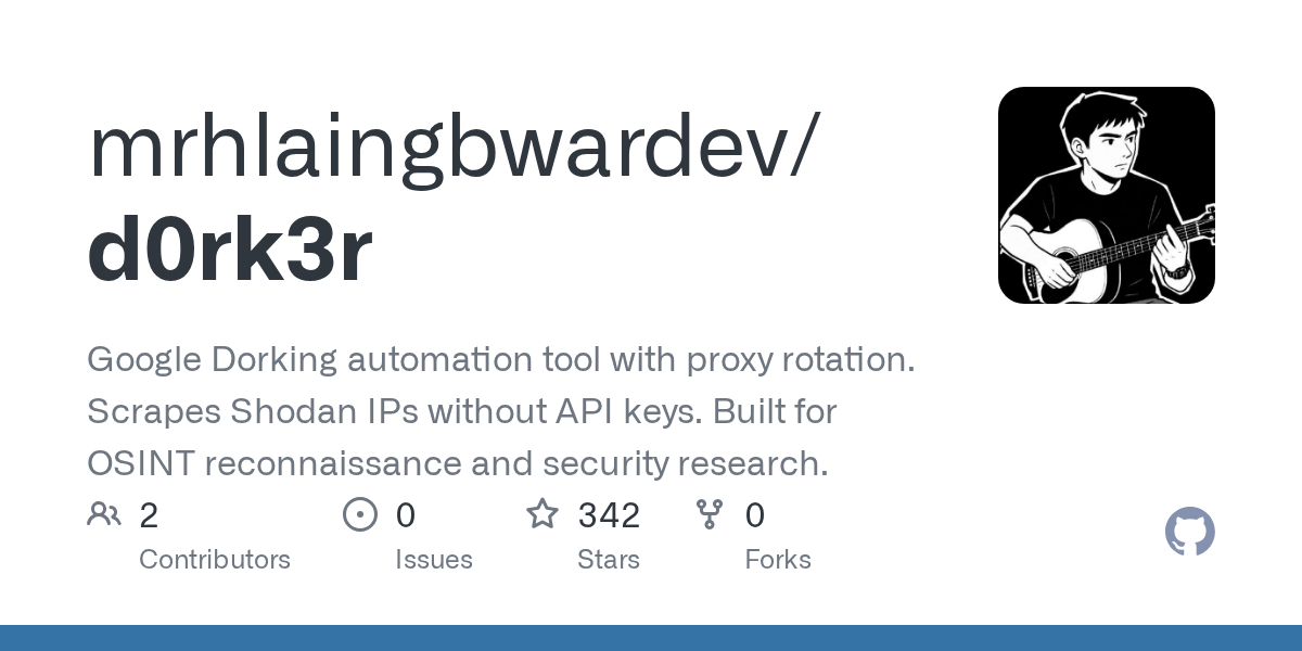 mrhlaingbwardev/d0rk3r: an open-source tool on GitHub for self-hosters