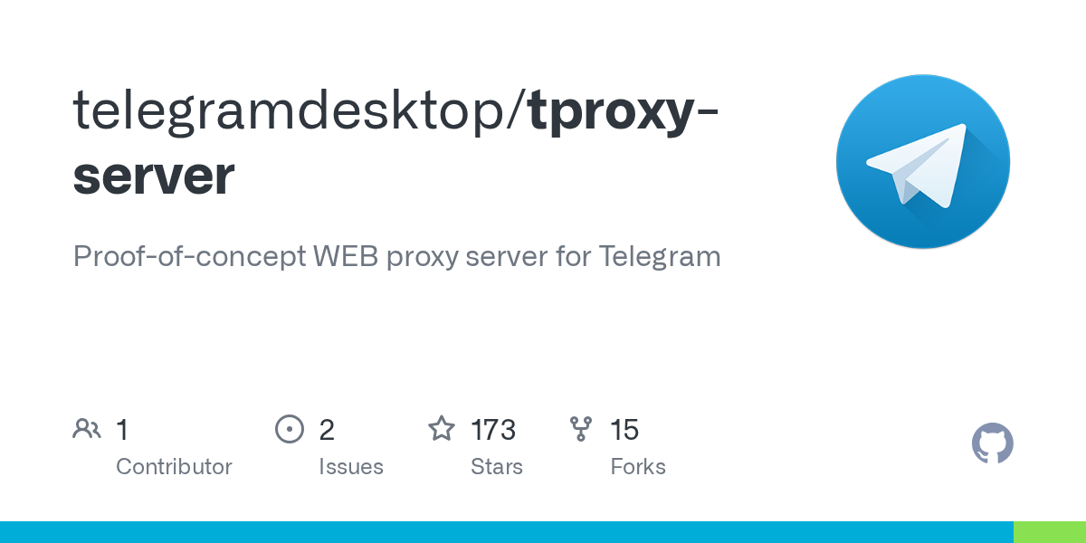 telegramdesktop/tproxy-server: hosted half of a proof-of-concept WEB proxy type for Telegram