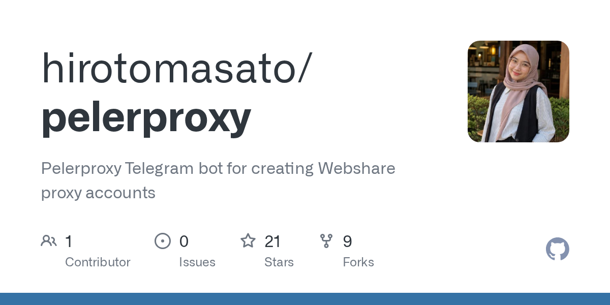 hirotomasato/pelerproxy: 🔐 PelerProxy Bot