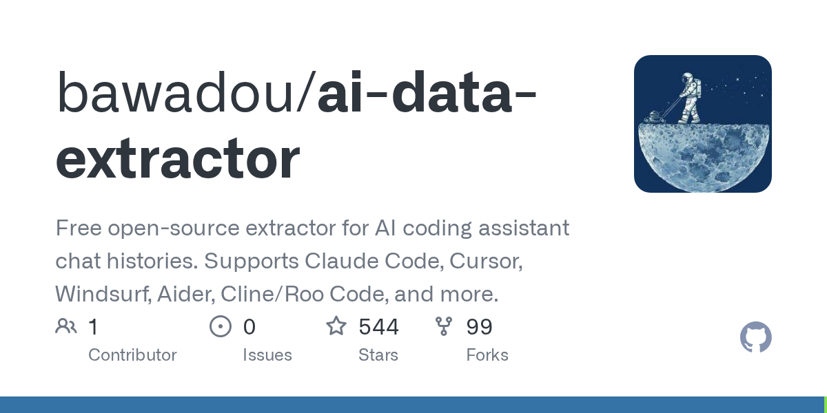 bawadou/ai-data-extractor: aI Coding Assistant Data Extraction