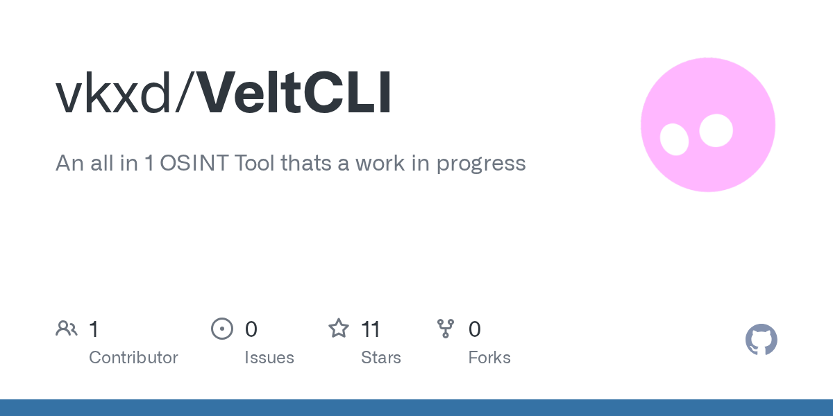 vkxd/VeltCLI: all-in-one terminal security research workspace