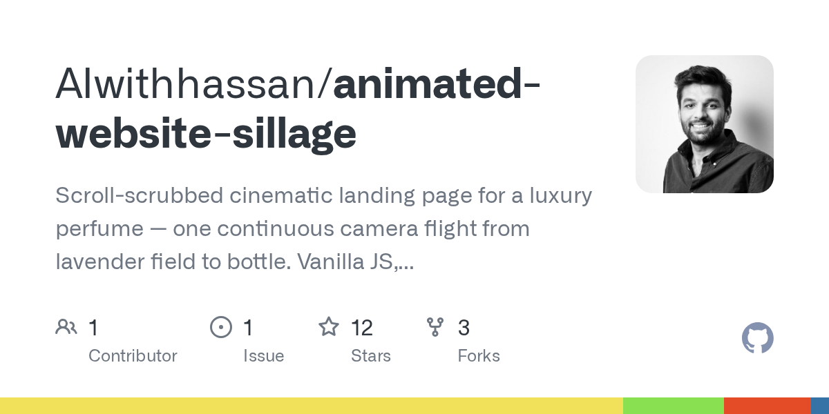 AIwithhassan/animated-website-sillage: sILLAGE — Maison de Parfum