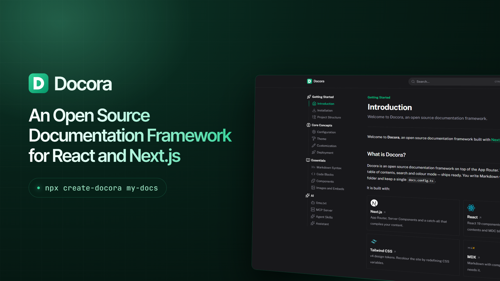 StaticMania/docora: create beautiful docs with Markdown & React components