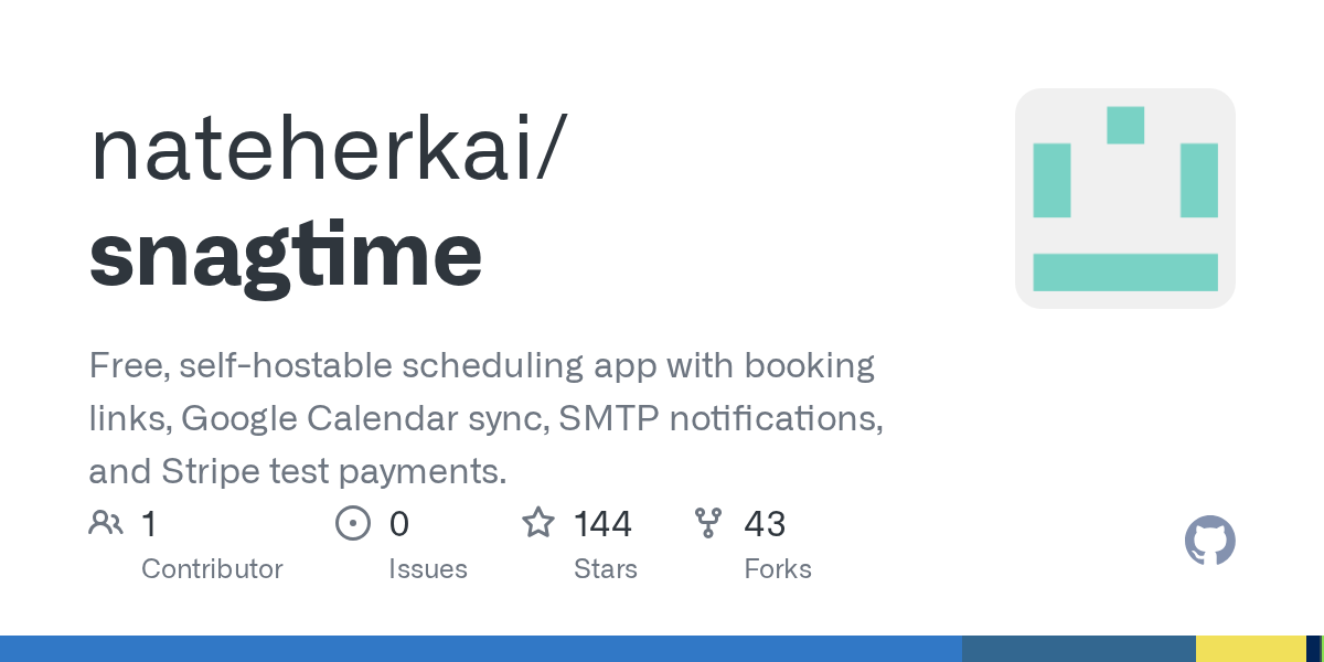nateherkai/snagtime: source code for your own scheduling system