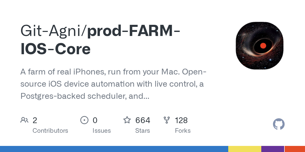 Git-Agni/prod-FARM-IOS-Core: an open-source tool on GitHub for self-hosters