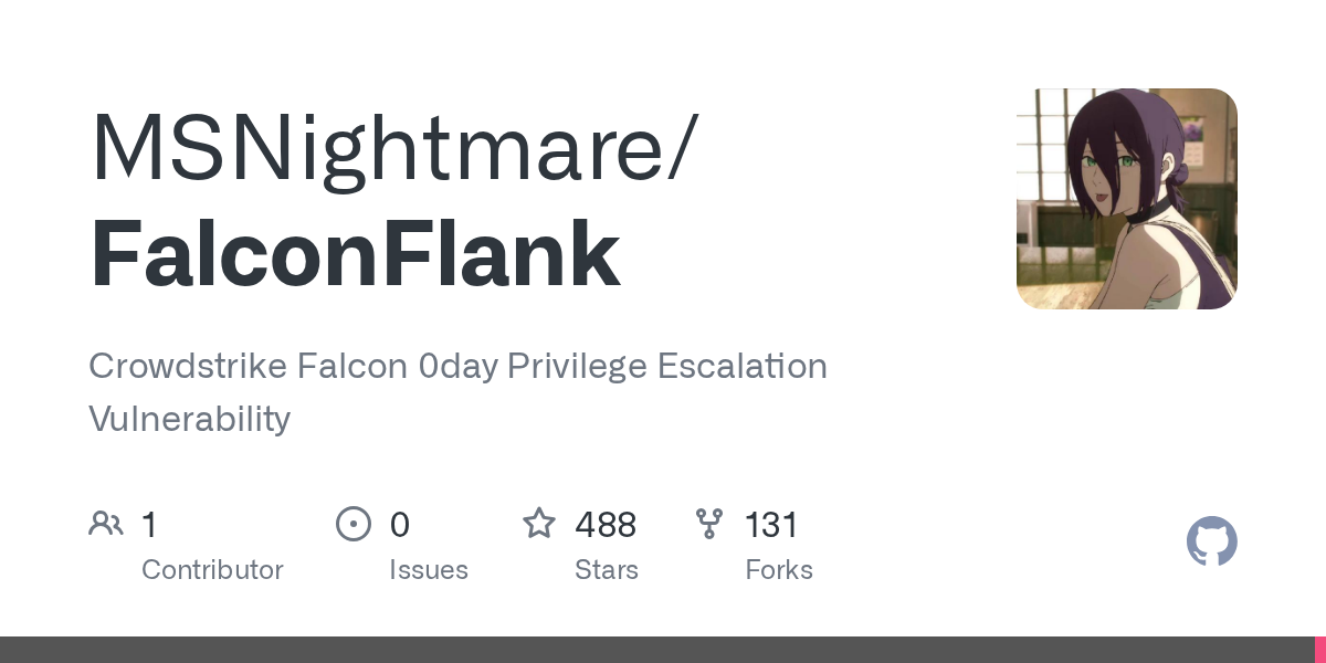 MSNightmare/FalconFlank: crowdstrike Falcon 0day Privilege Escalation Vulnerability