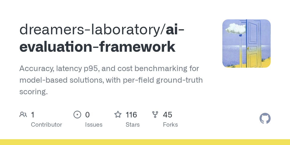 dreamers-laboratory/ai-evaluation-framework: lightweight self-hosted alternative for tinkerers