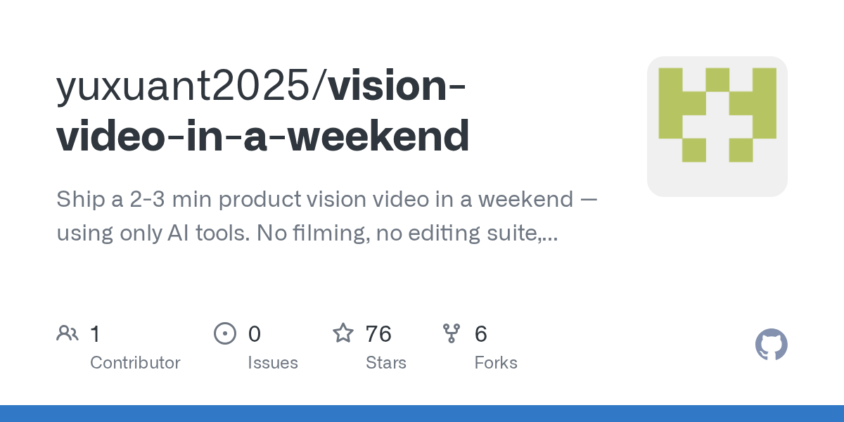 yuxuant2025/vision-video-in-a-weekend: open-source project for self-hosters